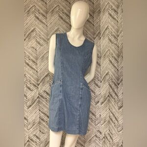 Et Vous Light vintage Blue Denim dress, size 10, knee length